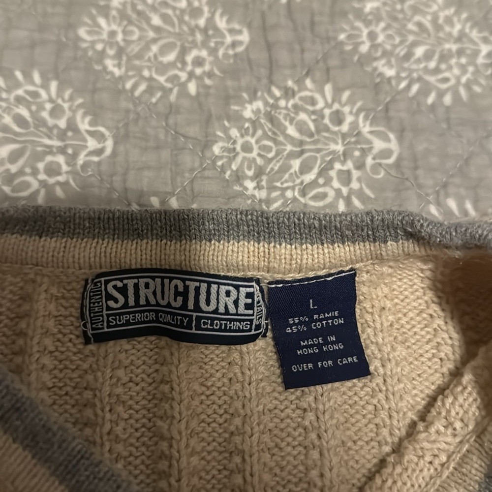Vintage Structure Button Sweater - image 3